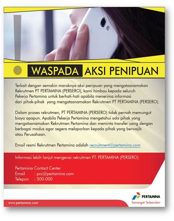 Waspadai Penipuan Recruitment PTM